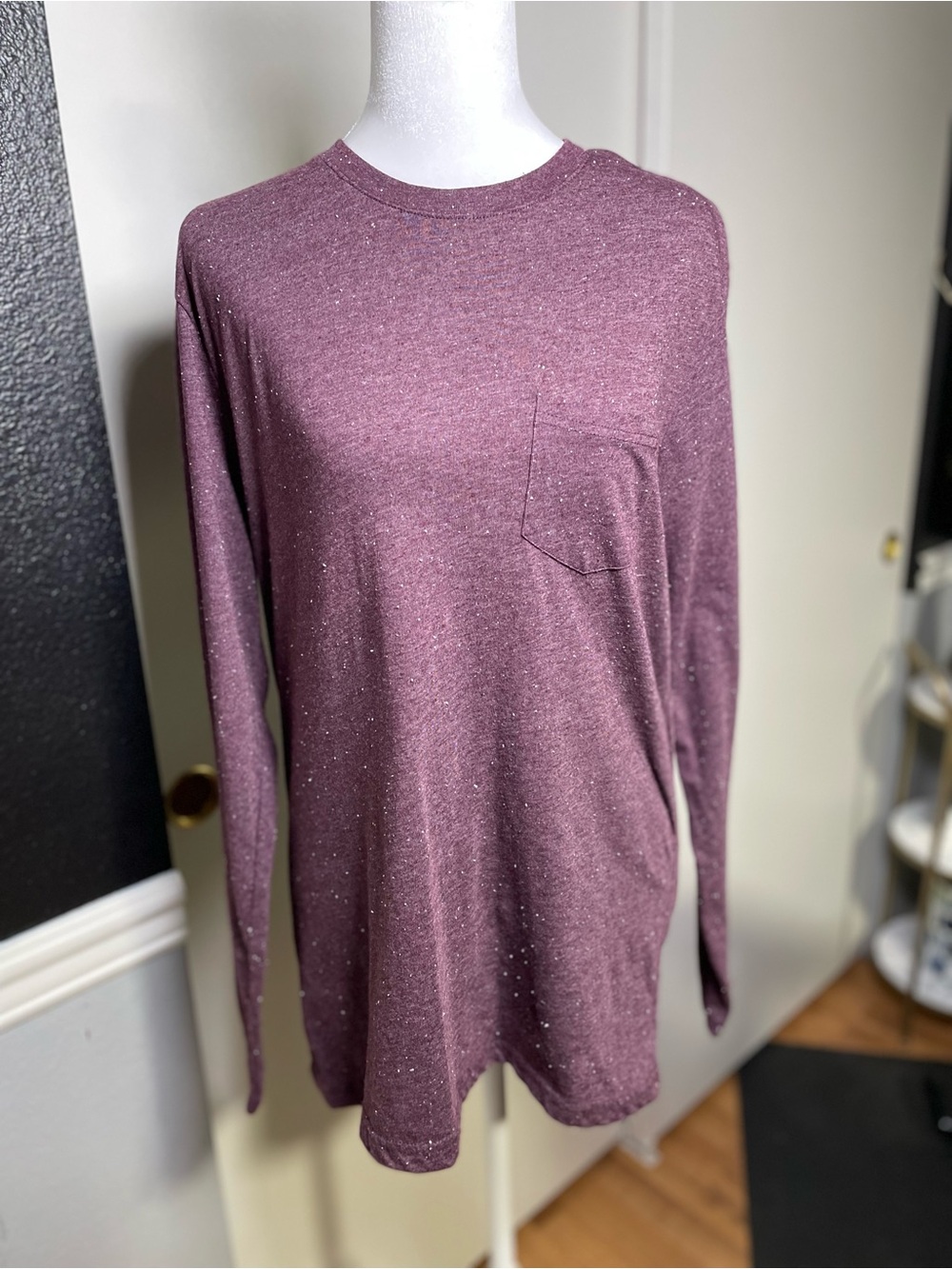 dip Mauve Crewneck Long-Sleeve Pocket Sweater